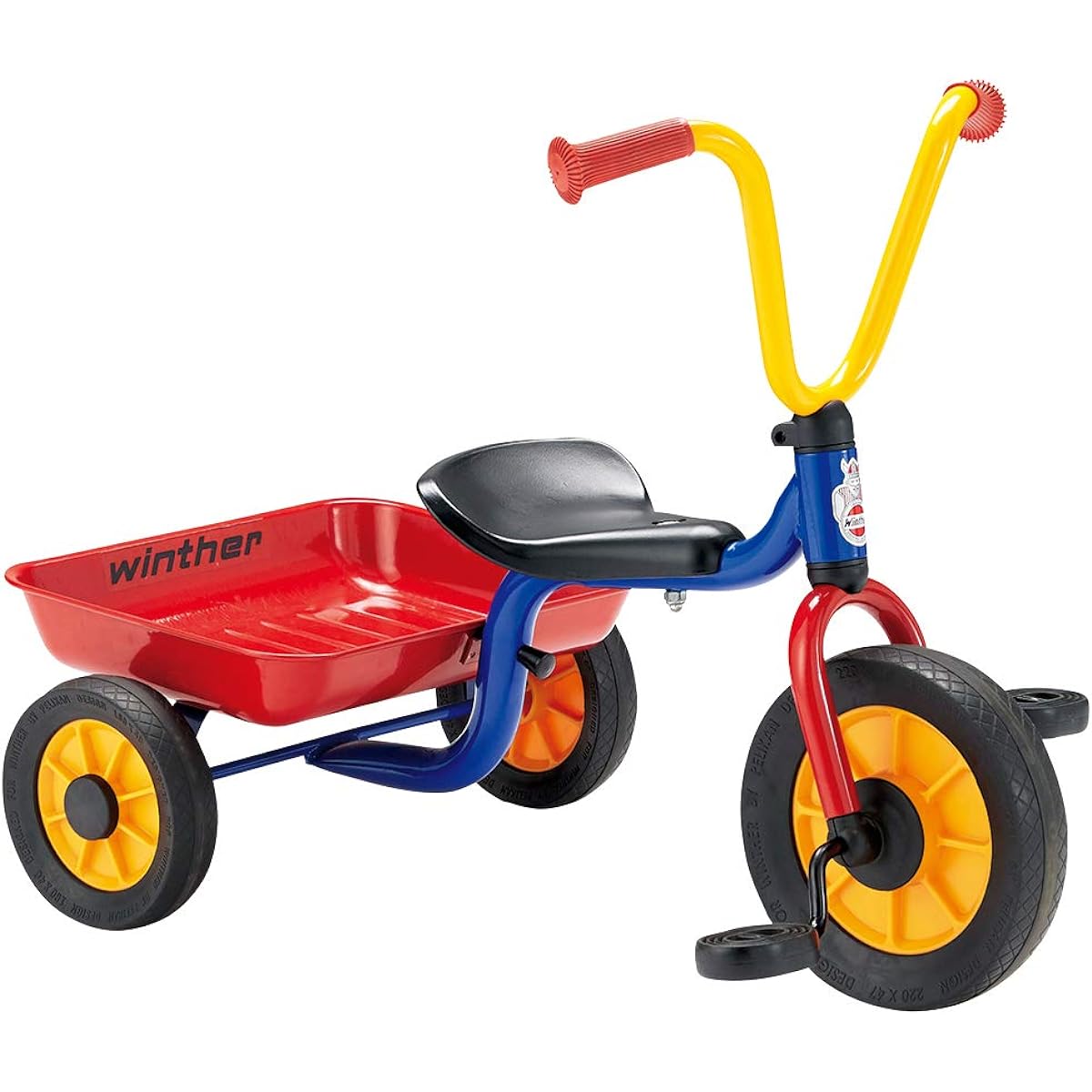 Bornelund Windsor (Winther) Pelican Design Tricycle V-Handle Color (with carrier) From around 1 and a half years old WI44447