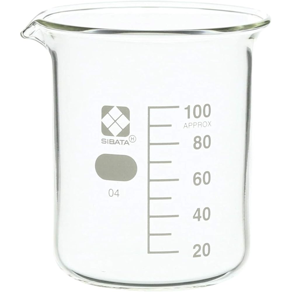 Beaker with guide scale 100mL 10 pieces