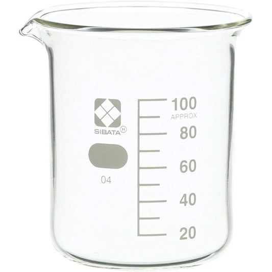 Beaker with guide scale 100mL 10 pieces