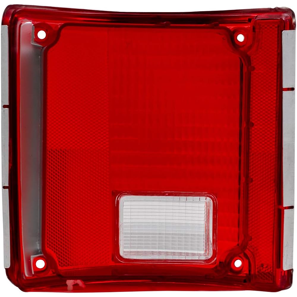 BROCK replacement driver and passenger seat set tail light lens chrome trim 5968329 5968330 compatible