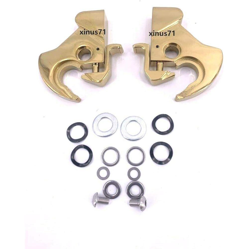 MyLohas Quick Release Mount Locking Removable Latch Kit for Harley-Davidson Touring Sissy Bar and Luggage Rack 1984-2020 (Gold)