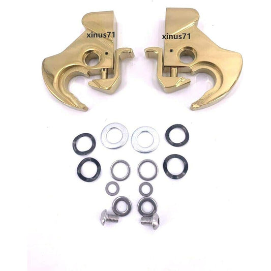 MyLohas Quick Release Mount Locking Removable Latch Kit for Harley-Davidson Touring Sissy Bar and Luggage Rack 1984-2020 (Gold)