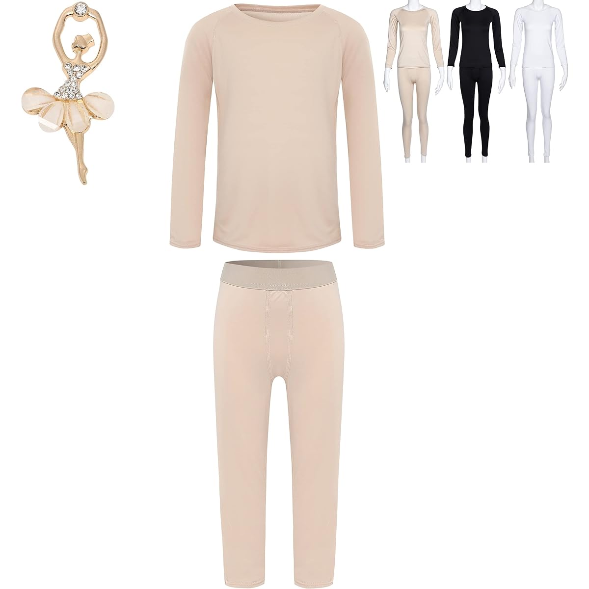 [Aigoda] Body Foundation Ballet Children Adults Full Body Underwear Innerwear Long Sleeve Cold Protection Kids Junior Cosplay