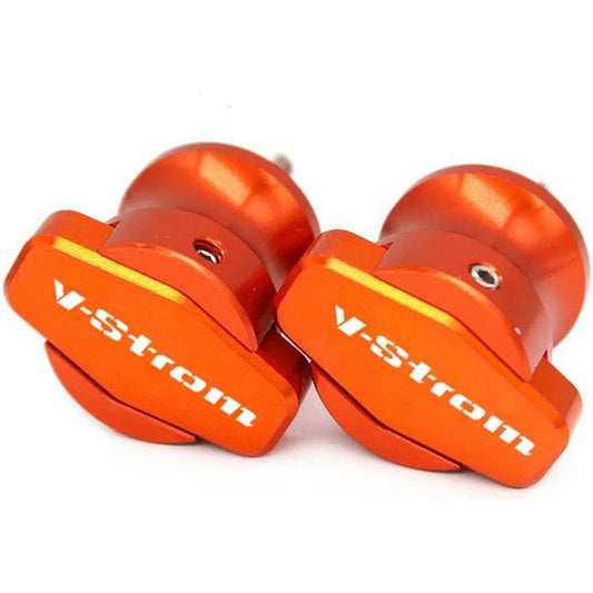 Swing Arm Spool Slider Stand Motorcycle Accessories CNC Swing Arm Spool Slider Stand Screw for Suzuki V Strom For V-STROM650 / XT DL650 Vstrom All Year (Color: Orange)