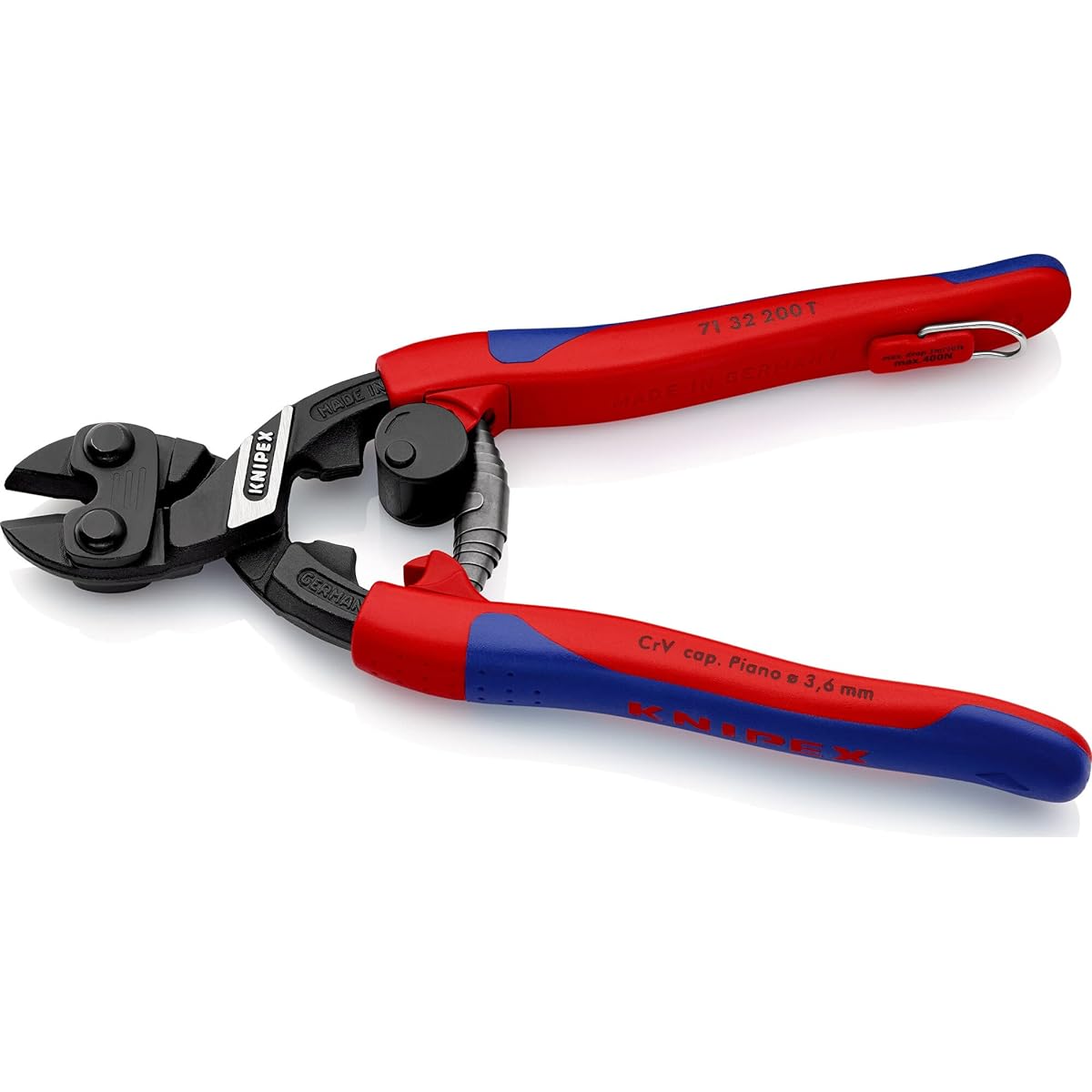 KNIPEX 7132-200TBK Small Clipper with Spring Fall Prevention (B