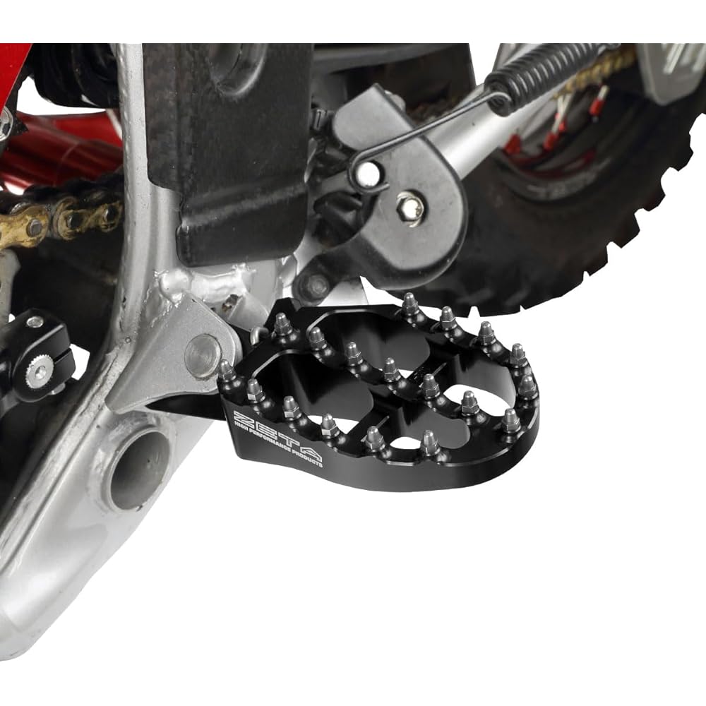ZETA Aluminum Footpeg Black CRF250L/M/RALLY, Africa Twin, Transalp, CRF/R/RX/X…etc ZE93-1020