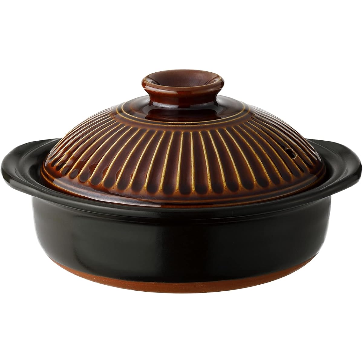 Ginpo Pottery Earthenware Pot, Chrysanthemum, Candy Glaze, No. 9, For 3-4 people, Approx. 2700ml, Open-fire compatible, Banko Ware, Made in Japan 95091