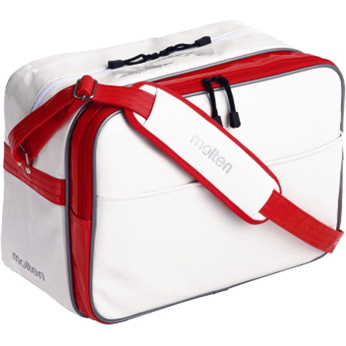 molten enamel bag KM0074-WR white x red L