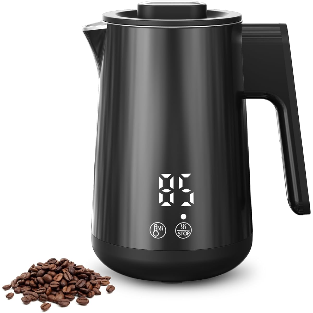 Electric Kettle, Temperature Control, Electric Kettle, 5 Levels of Temperature Control, 4 Hours of Heat Retention, Rapid Boiling, Empty Heating Prevention, Automatic Off, Digital Display, Dual Layer,