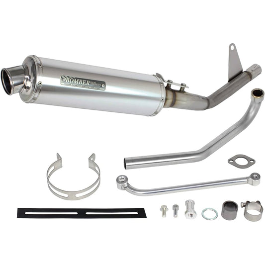 Special Parts TAKEGAWA Bomber Muffler Up Type Super Cub 110/Cross Cub 110 04-02-0370 Silver