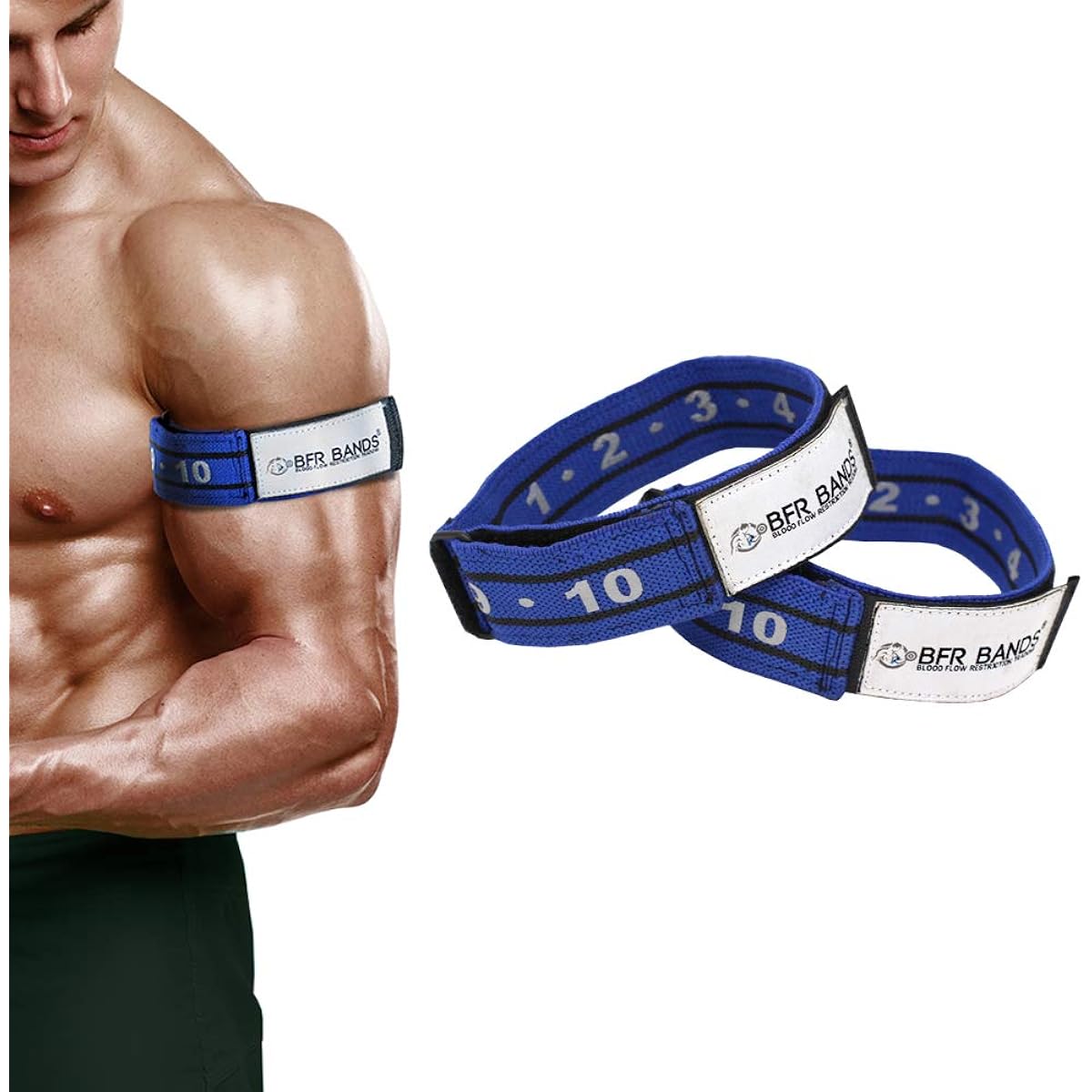 BFR Band 1.5" Occlusion Training Band by Rigid Edition, Blood Flow Restriction Band Give Lean & Fast Muscle Growth Without Lifting Heavy Weights1.5" Width (Arm)