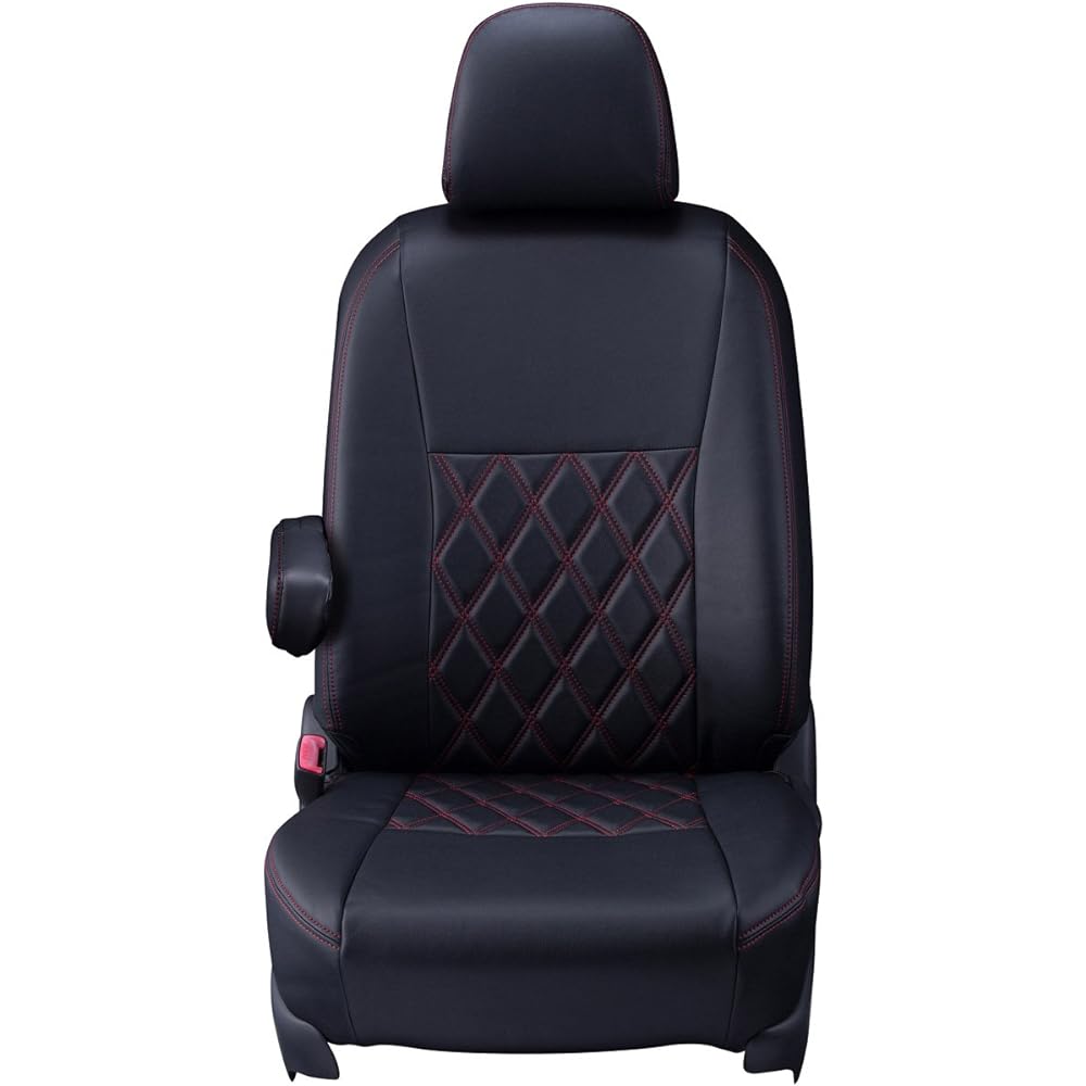 Clazzio Seat Cover Cube Z12 Series Clazzio Diamond Black x Red Stitch EN-0506 [16ENB0506D]