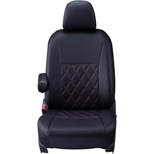 Clazzio Seat Cover Cube Z12 Series Clazzio Diamond Black x Red Stitch EN-0506 [16ENB0506D]