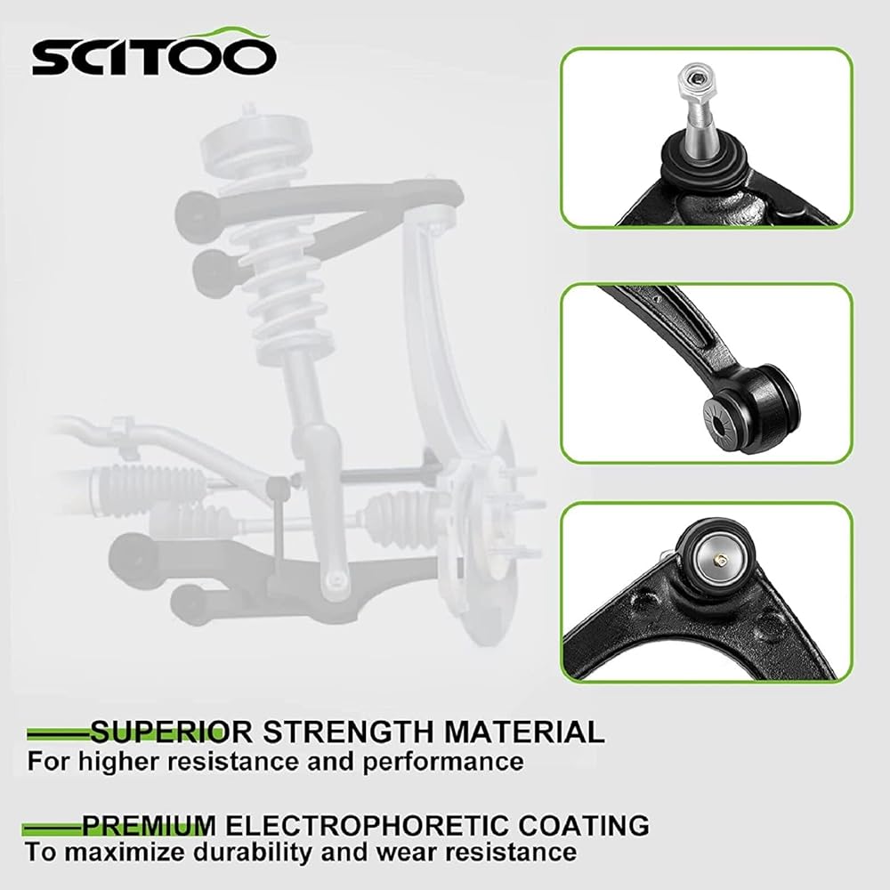 SCITOO Suspension Kit 2 Front Suspension Waver Link 2008-2014 Buick Ankrave 2009-2014 Chevrolet Lovers 2007-2014 GMC Acadia 2007-2010 Saturn look K750155