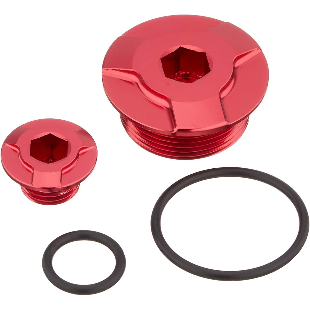 KITACO Timing Hole Cap Set (Red) Super Cub 50/110 CT125 Hunter Cub Monkey 125 Grom CB125R Rebel 250 etc. 753-1001020