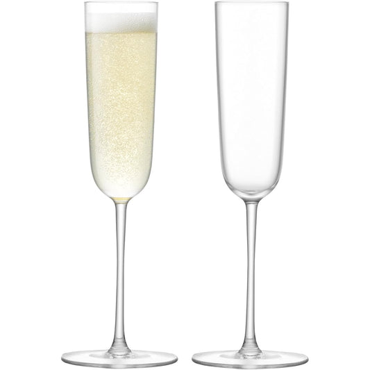 LSA Champagne Glass Clear 145ml OLIVIA G1272-05-301 Set of 2
