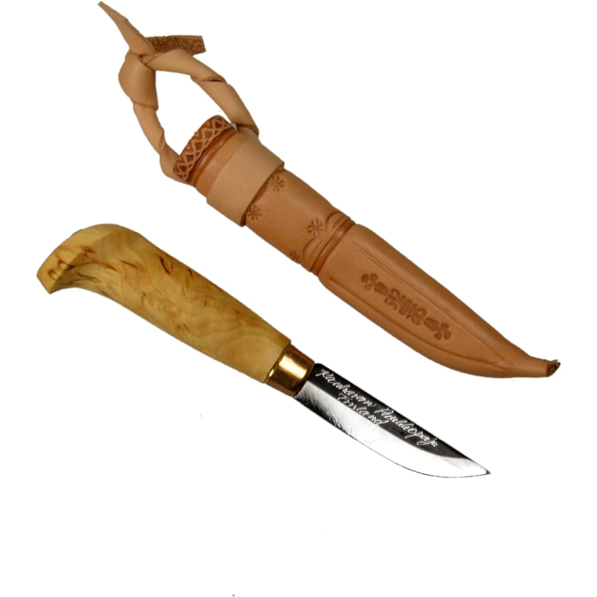 KAUHAVAN PUUKKOPAJA Scandinavian outdoor knife KAUHAVAN PUUKKOPAJA Visa 60#102 Natural 03-01-paja-0001 [Specifications] Total length: 140mm Blade width: 13mm Blade thickness: 2mm Blade length: 60mm Handle length: 90mm (including hilt and butt) Handle wid