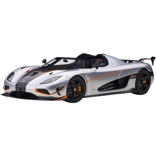AUTOart 1/18 Koenigsegg Agera RS Metallic Silver/Carbon Black Finished Product 79024