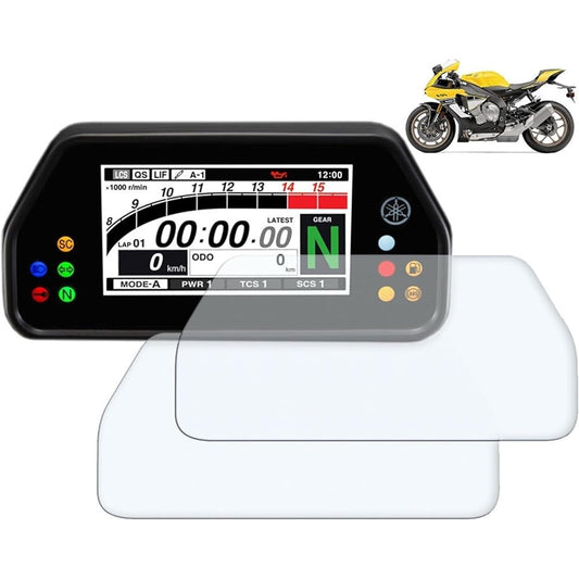 DEMUR Yamaha YZF R1 R1M R1S M/S YZF-R1 YZF-R1M YZF-R1S Cluster Scratch Cluster Screen Protection Film Protector Dashboard Screen Protector (Size : 5 PCS)