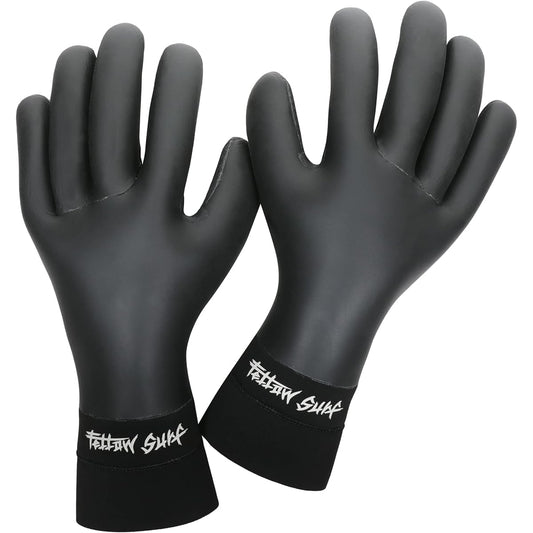 FELLOWSURF Surf Gloves 2mm Surfing Skin Waterproof Cold Protection Gloves Winter Neoprene Fleece Lining Thermal Wetsuit Japanese Standard