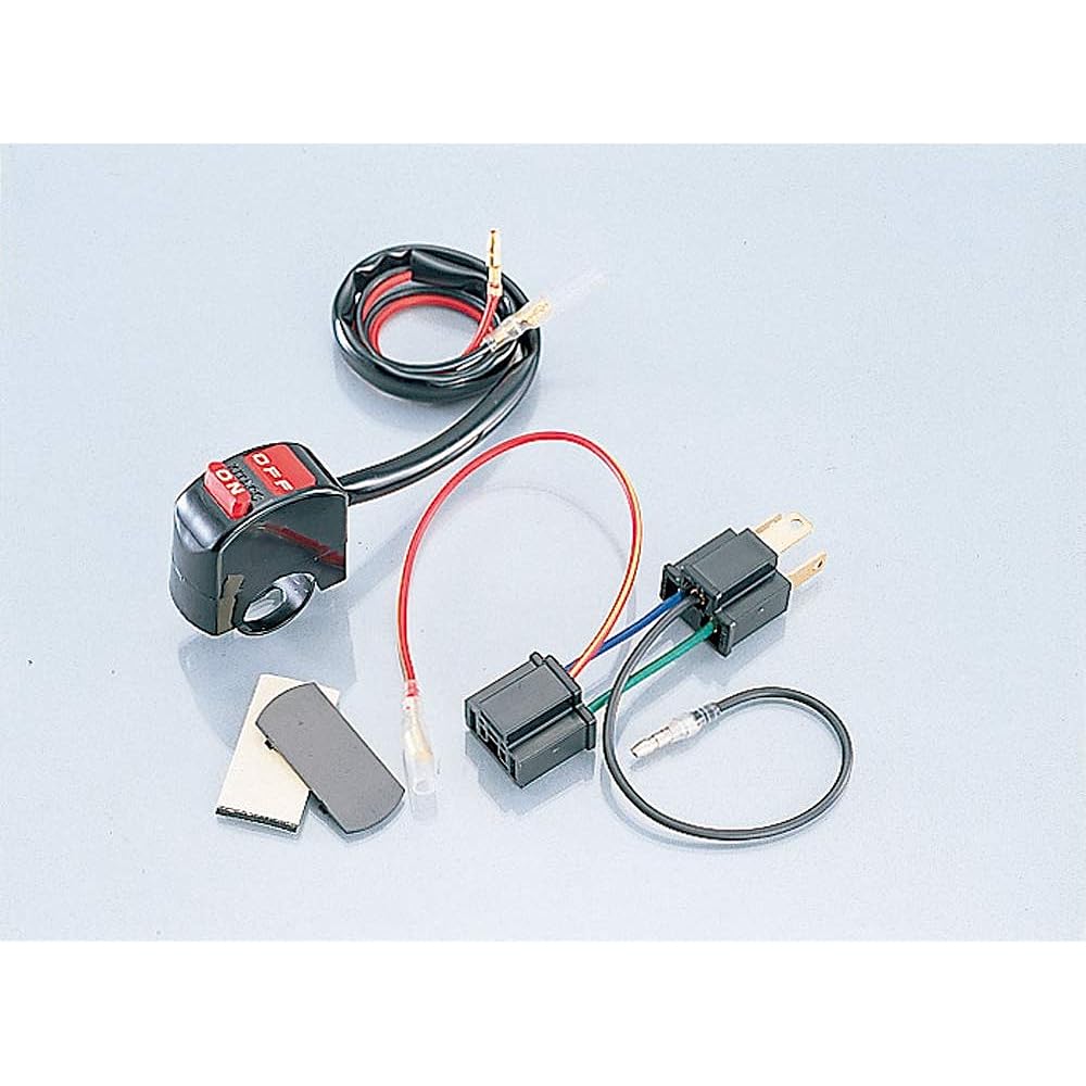KITACO Headlight ON/OFF Switch for H4 Bulb/Single Headlight 755-1000100