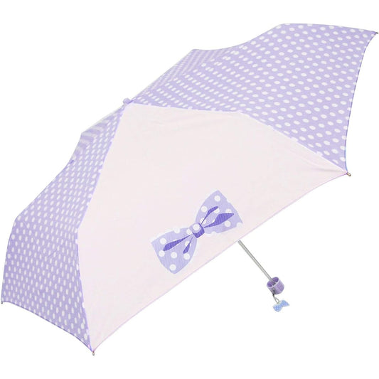 A light mini umbrella that fits in your school bag! Approximately 206g ribbon polka dots