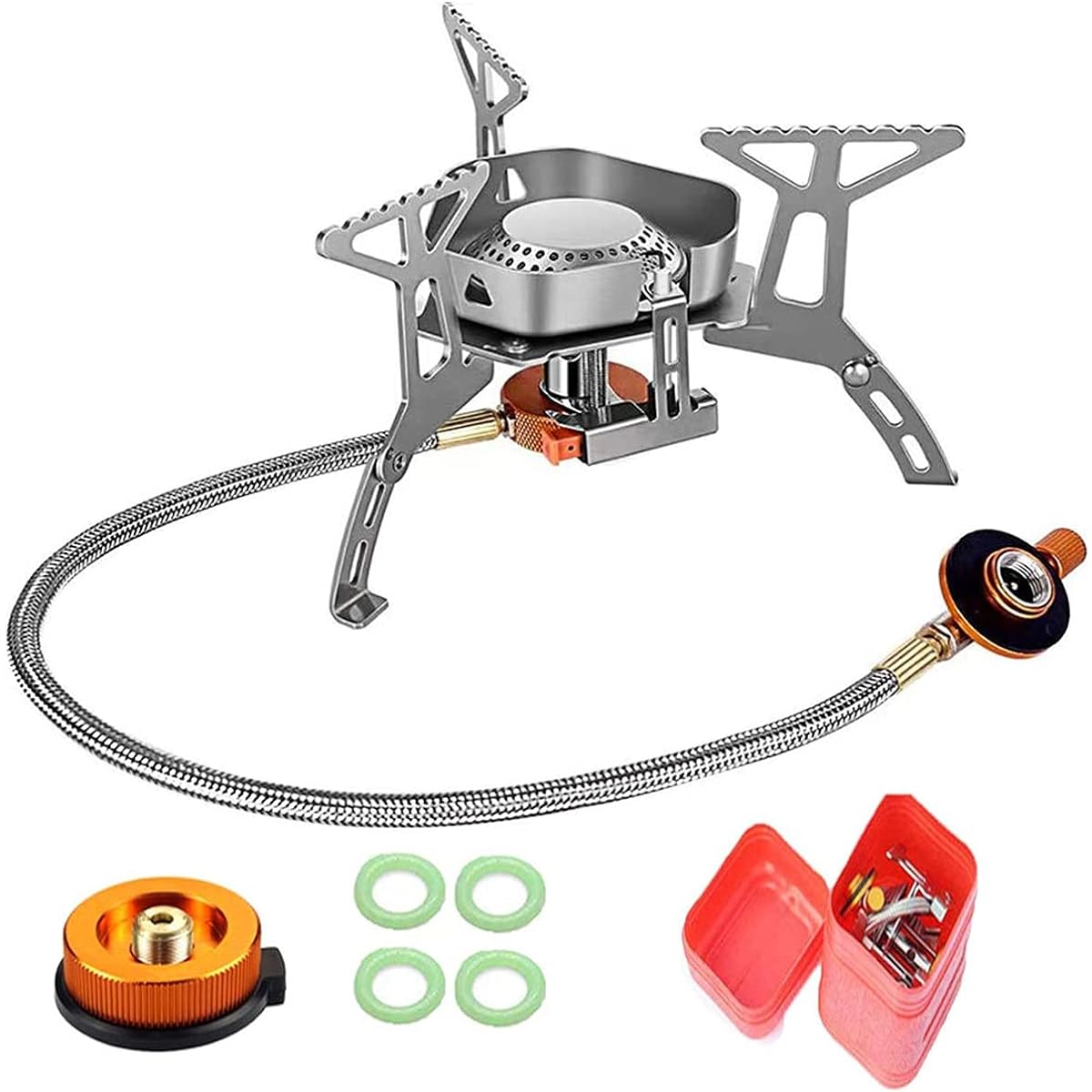 Outdoor Stove Conversion Adapter with Storage Case 350g Ultra Light Disaster Prevention Goods