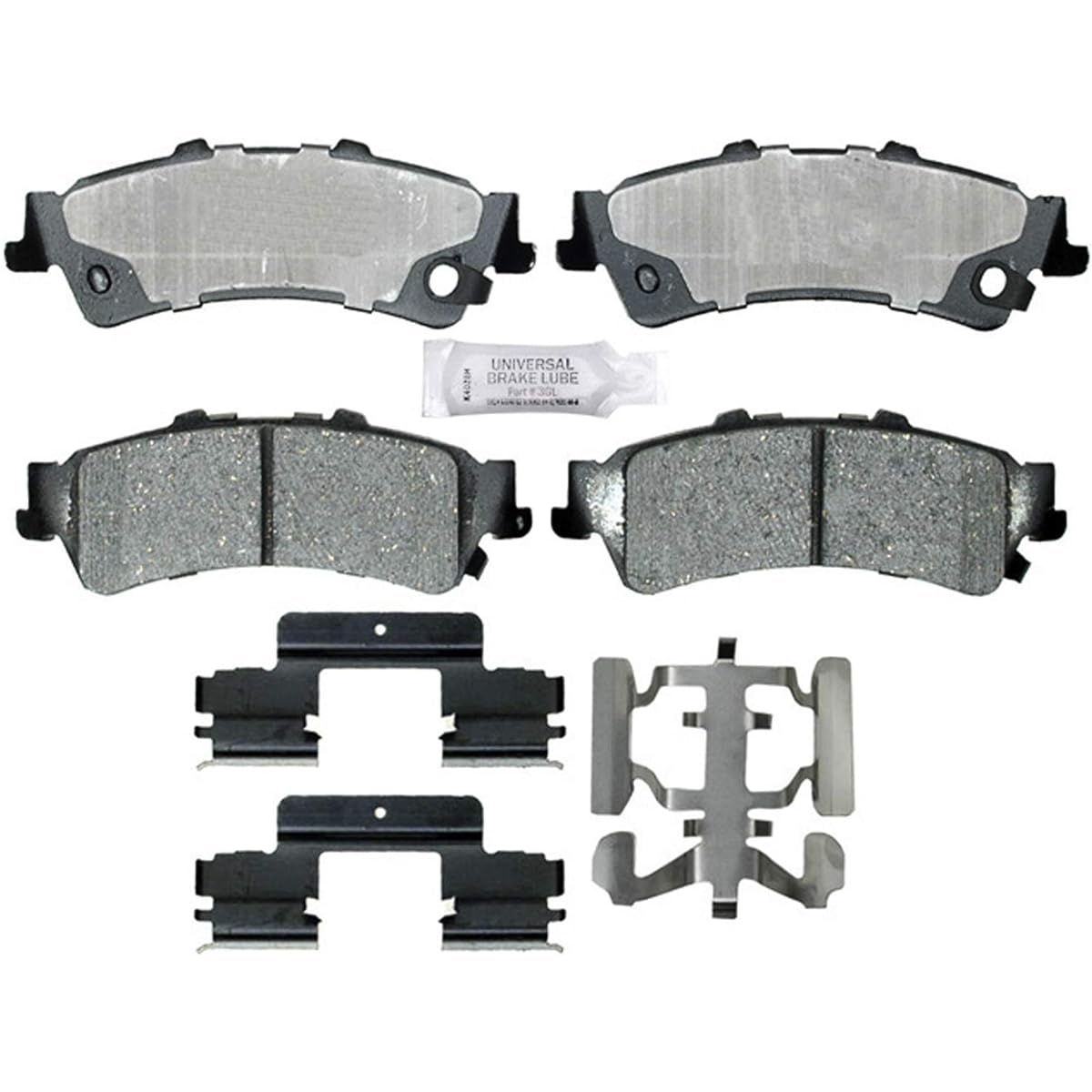 ACDelco 17D792CH Professional Ceramic Rear Disc Brake Pad Set