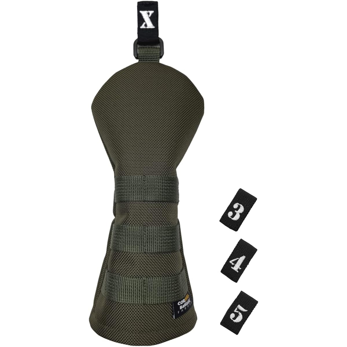 &THREEX Golf Head Cover CORDURA Ballistic Nylon Cordura Driver Fairway Wood Utility Black Navy Khaki Gray