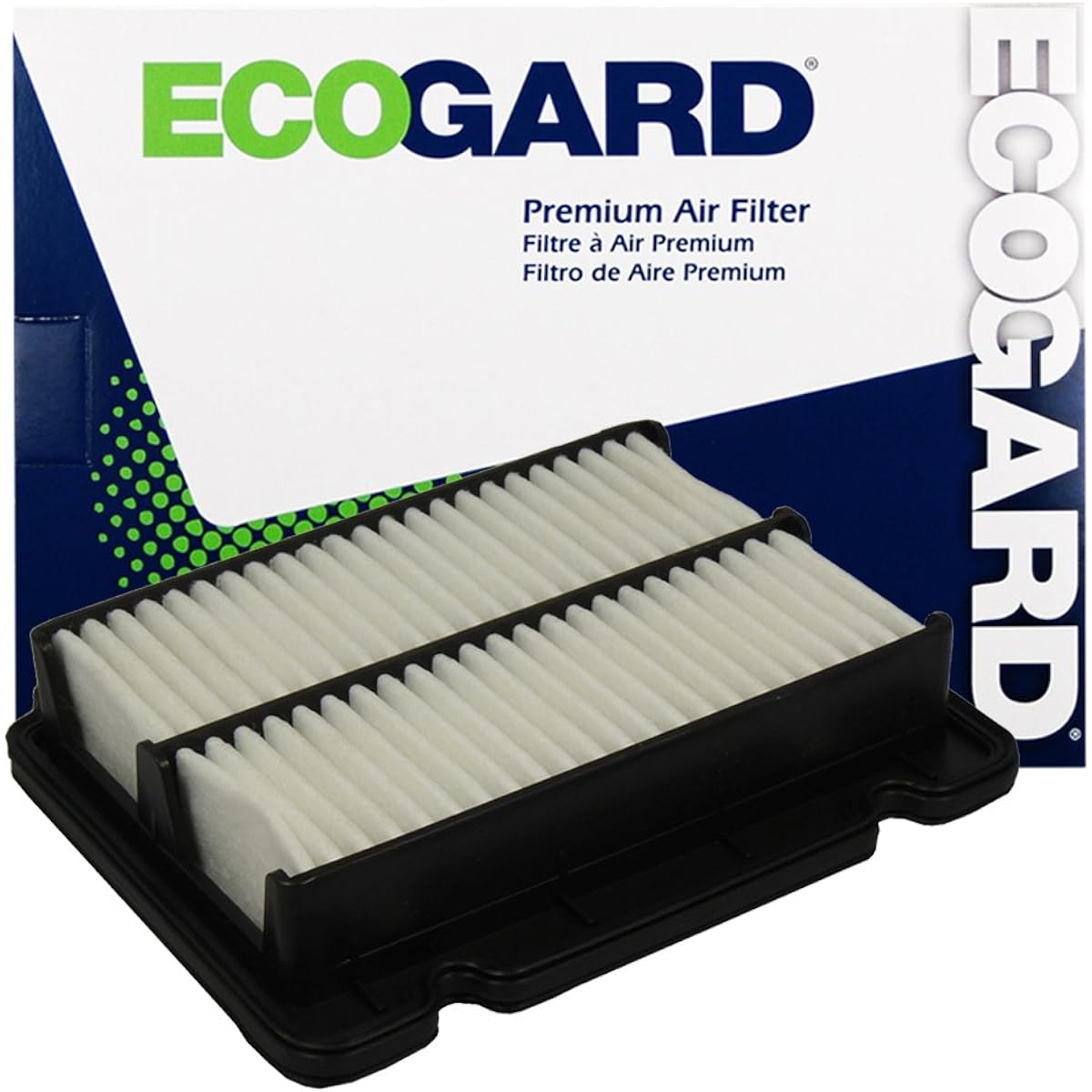 ECOGARD XA5588 Premium Engine Air Filter Chevrolet Abeo 1.6L 2004-2015, Aveo5 1.6L 2007-2011 | Pontiac G3 1.6L 2009-2010, G3 WAVE 1.6L 2009-2010, G3 WAVE 1.6L 2009