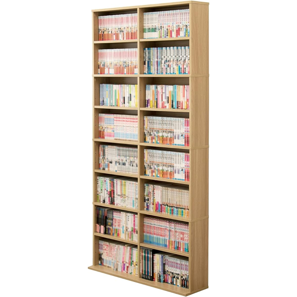 Hagiwara Bookshelf, Bookshelf, Book Storage, Large Capacity, Extra Large [Stores a large amount of everything] Comic Rack, Paperback, Bookshelf, Bookshelf, Width 90cm, Natural RCC-1178NA
