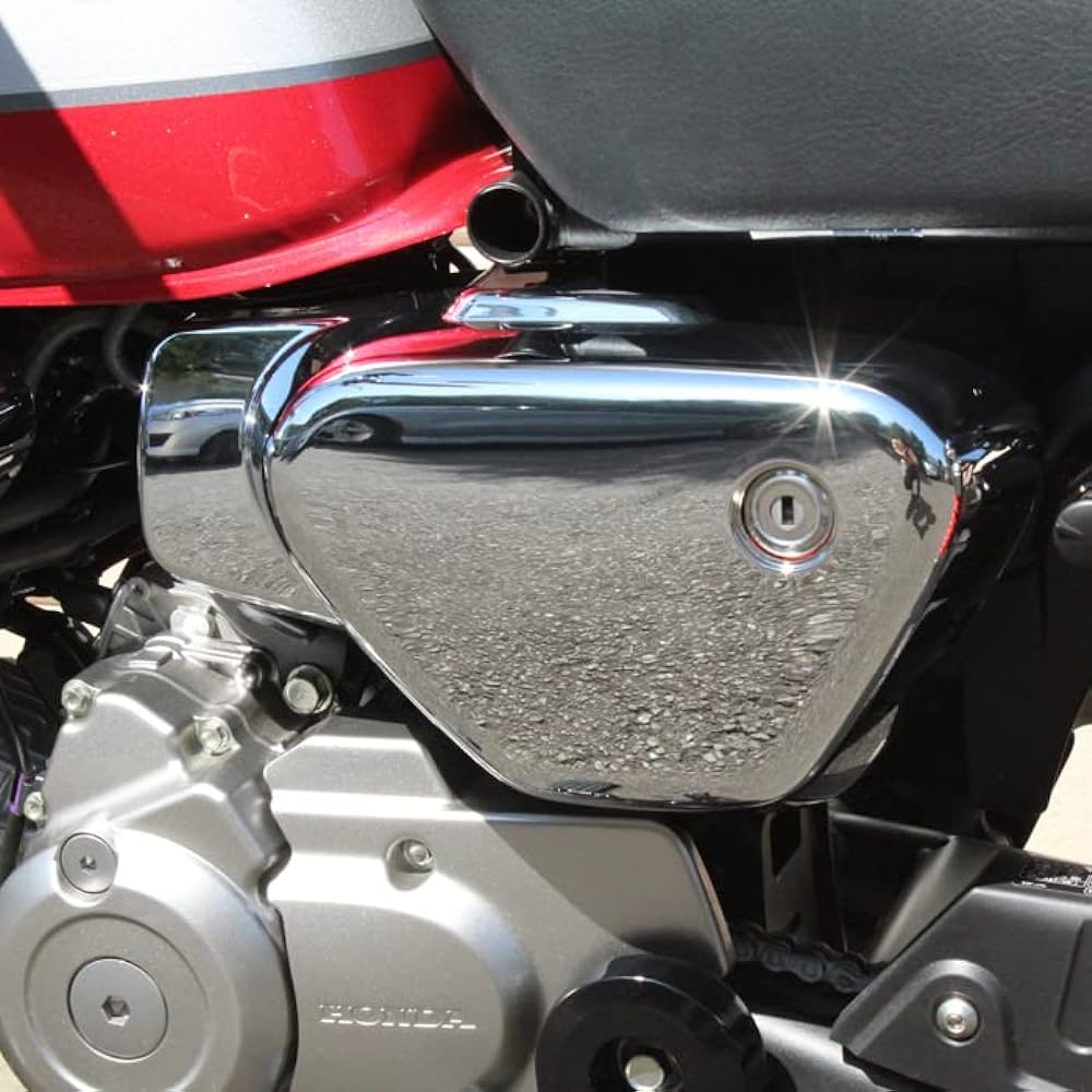 Honda Monkey 125 Side Cover Cowl Left Side Chrome Plated Monkey Exterior Side Cover Side Cowl Side Outer Monkey 125 Accessories Custom Parts Custom Parts