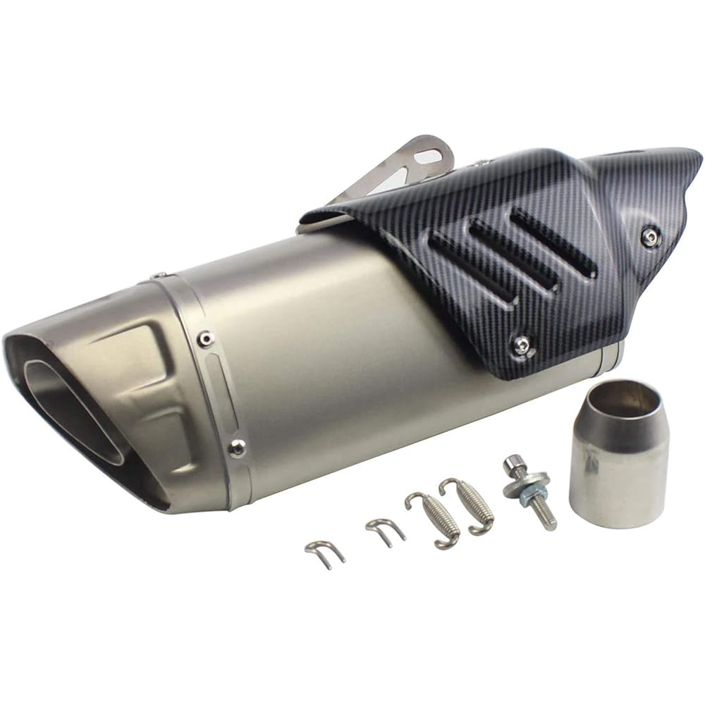 SunshineLife Slip-on Muffler Bike Silencer Universal 1.5 in (38 mm) 2 in (50.8 mm)