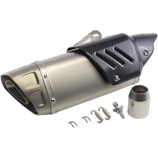 SunshineLife Slip-on Muffler Bike Silencer Universal 1.5 in (38 mm) 2 in (50.8 mm)