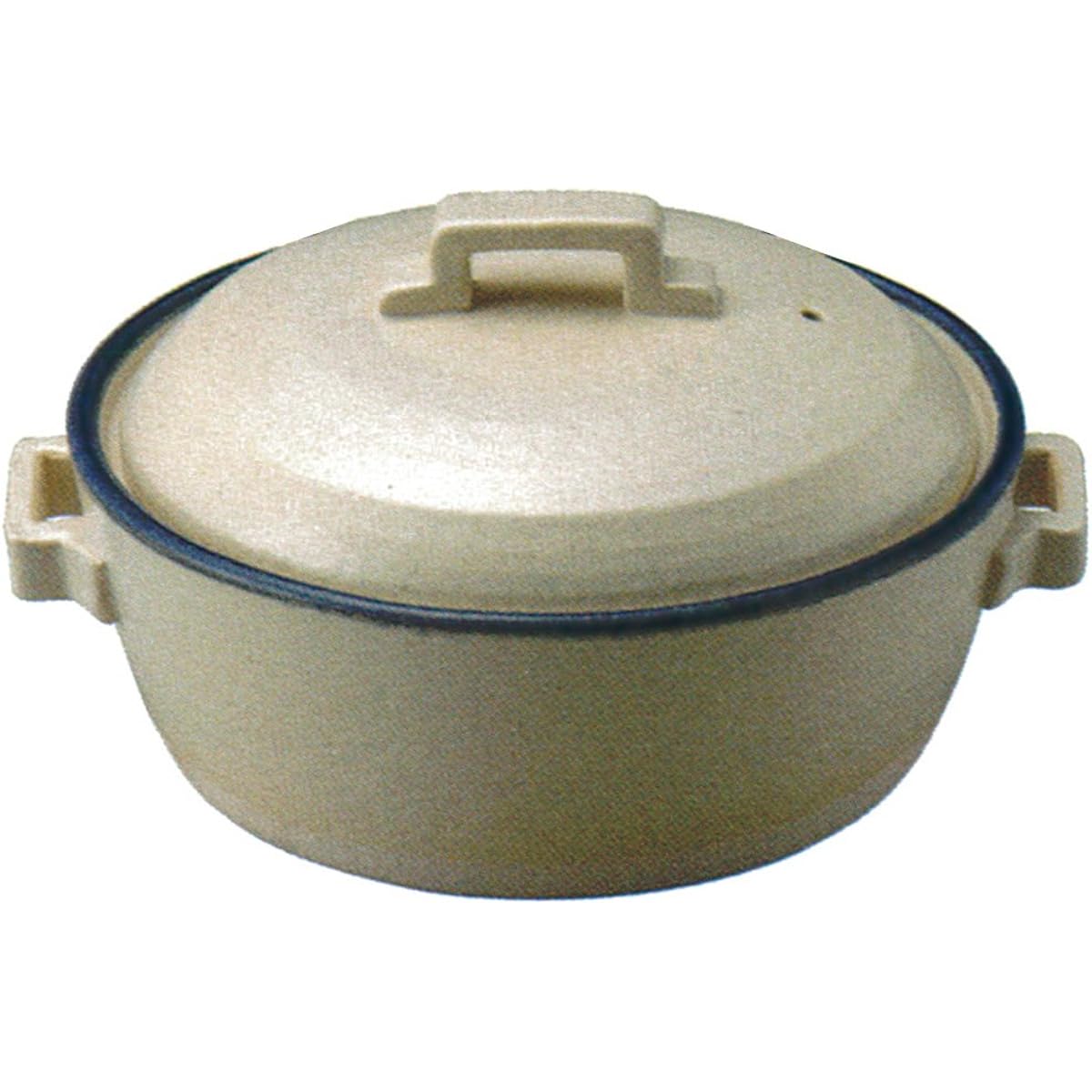 Santo Banko Ware Off No. 7 Casserole White 22.5cm 1.5L 148325 44-14832 IH/Microwave/Oven compatible clay pot
