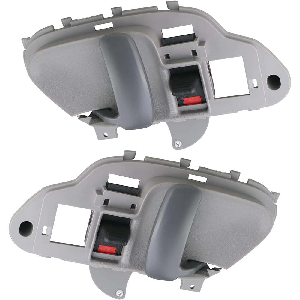APPERFIT Interior door handle with bezel (gray) 1995-2000 CHEVY GMC C1500 C2500 C3500 K1500 K2500 K3500 SUBURBAN TAHOE YUKON