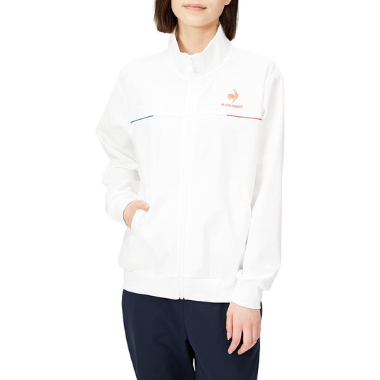 [Le Coq Sportif] Warm-up Jacket, Long Sleeve, Sweat Absorbent, Stretch, Training, Gym, Running, Women's