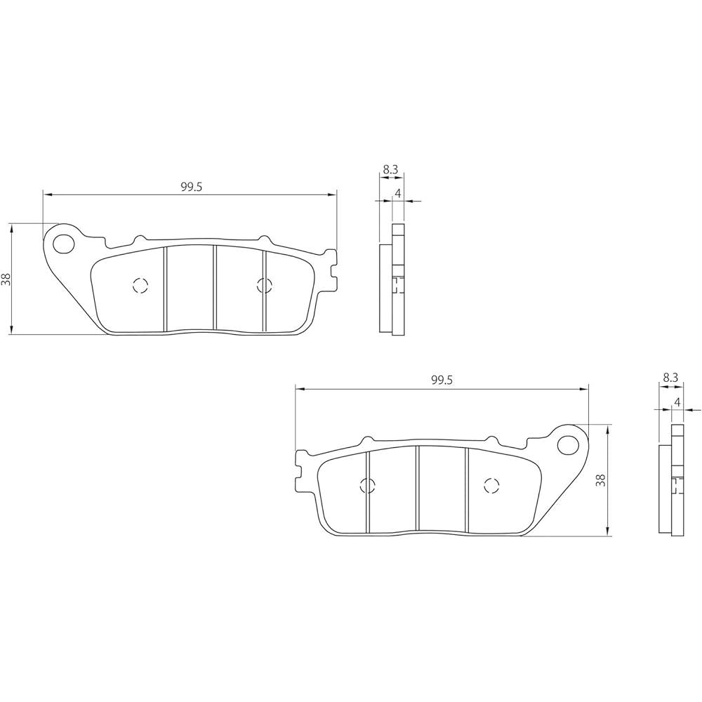 Daytona Motorcycle Brake Pad Golden Pad