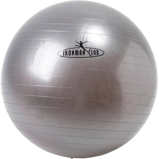 IRONMAN CLUB Yoga Ball 75 with Pump Silver Diameter 75cm IMC-69