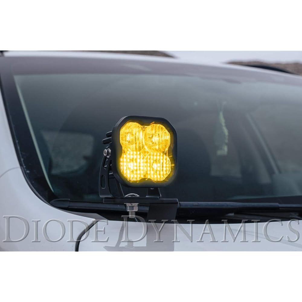 Diode Dynamics Stage Series 3 inch SAE Yellow Sports LED Pod (Pair) SAE Fog Sports