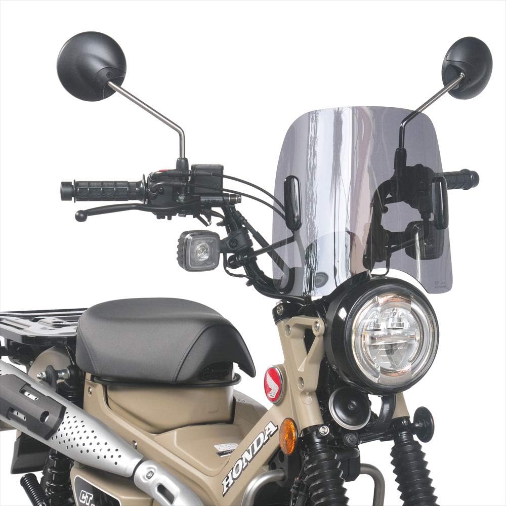 Asahi Windshield (AF ASAHI) Middle Screen Polycarbonate Resin/Made in Japan CT125 Hunter Cub (2BJ-JA55/'20-) Smoke CT-08B