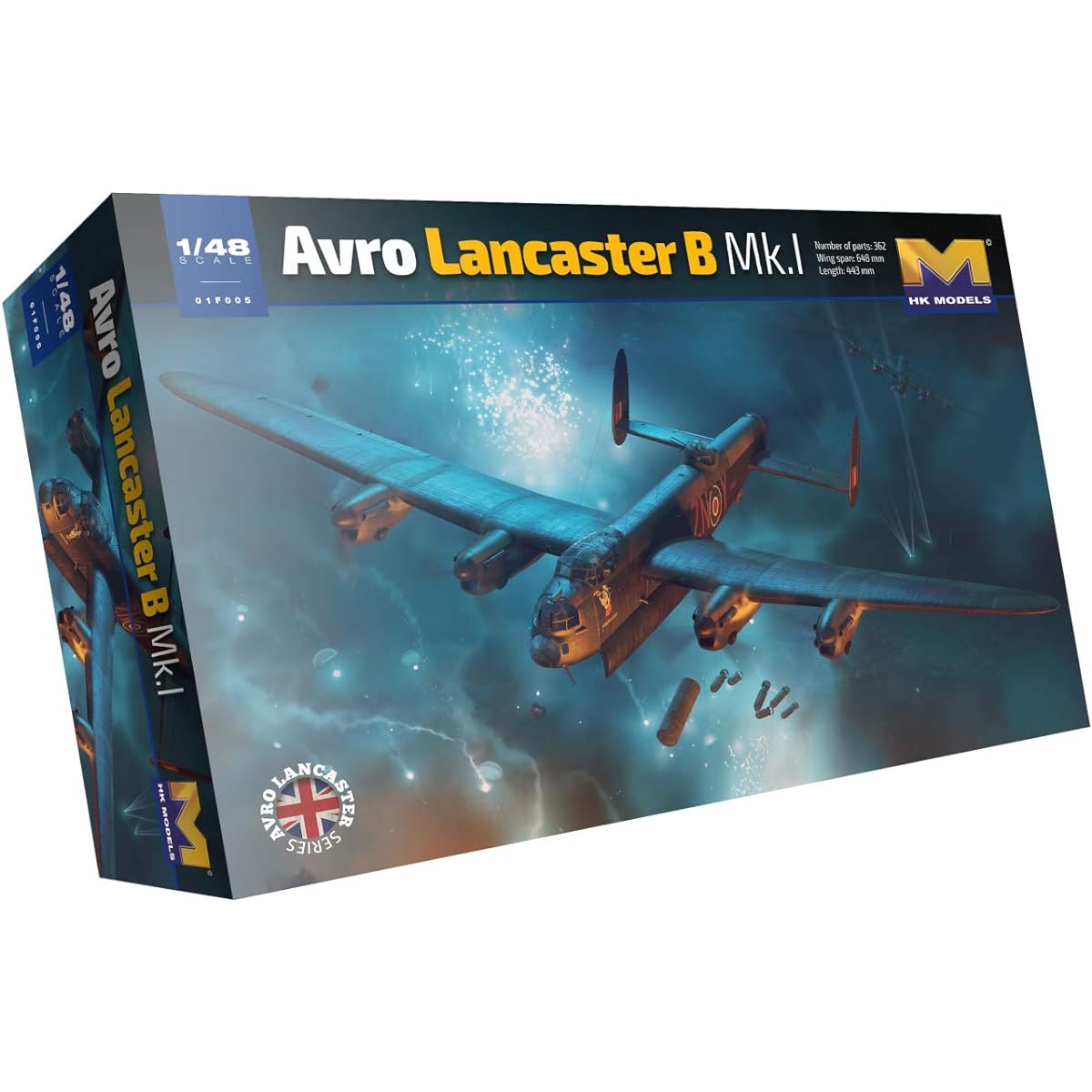 HK Model 1/48 Royal Air Force Avro Lancaster B MK.I Plastic Model 01F005