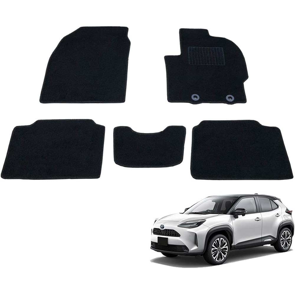 Fenice Car Mat Floor Mat Domestic Production (Toyota Yaris Cross MXPJ10 MXPJ15) [Hybrid Vehicle / 2WD 4WD] Black Non-Slip Shape Resistant to Slip Car Mat (Car Parts Specialty Store)