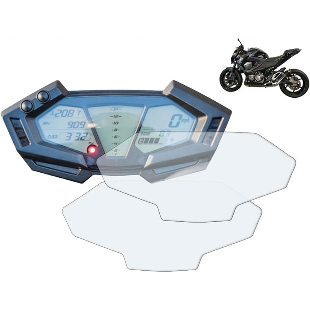 DEMUR Kawasaki Z250 Z400 Z650 Z900 13-22 Motorcycle Cluster Scratch Protection Film Dashboard Instrument Speedometer Sticker Dashboard Screen Protector (Size : 5 PCS)