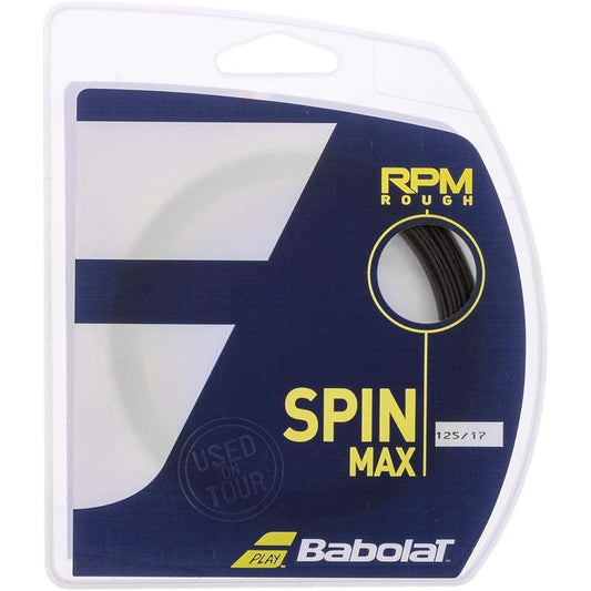 Babolat Uni – Adult RPM Rough Tighten Set 12m – Schwartz Tennis String