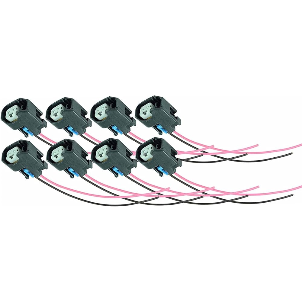 ICT Billet LS EV6 LS3 Injector Wyconector Pig Tail Plug USCAR (8 packs) WPINJ40X8