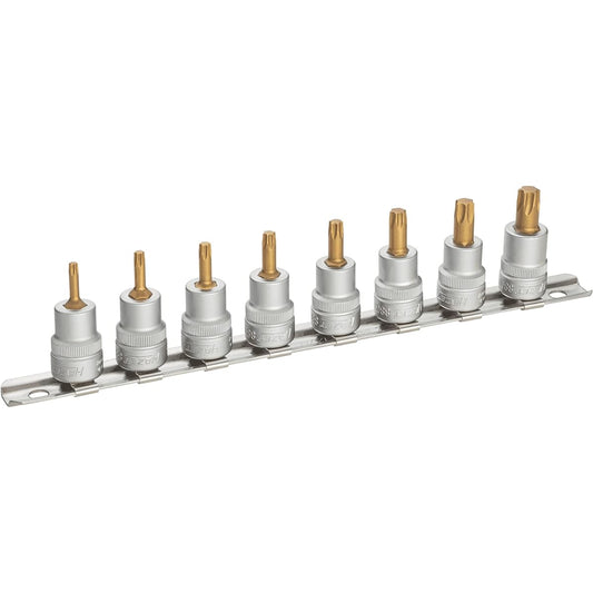 HAZET Torx Bit Socket Set, T15 – T50, 8 Piece Set [Regular Japanese Import Product] 8802T/8H