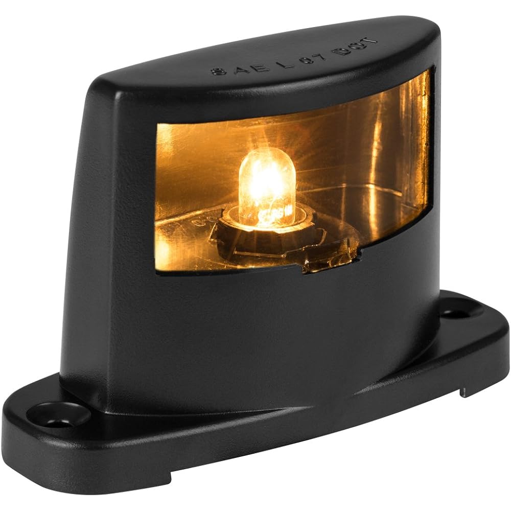 License Plate Lamp - ABS Body Construction (Black)