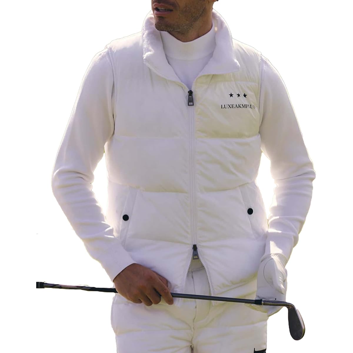 [Luxe KM Plus] Padded Vest Golf Back Logo Padded Vest Men's