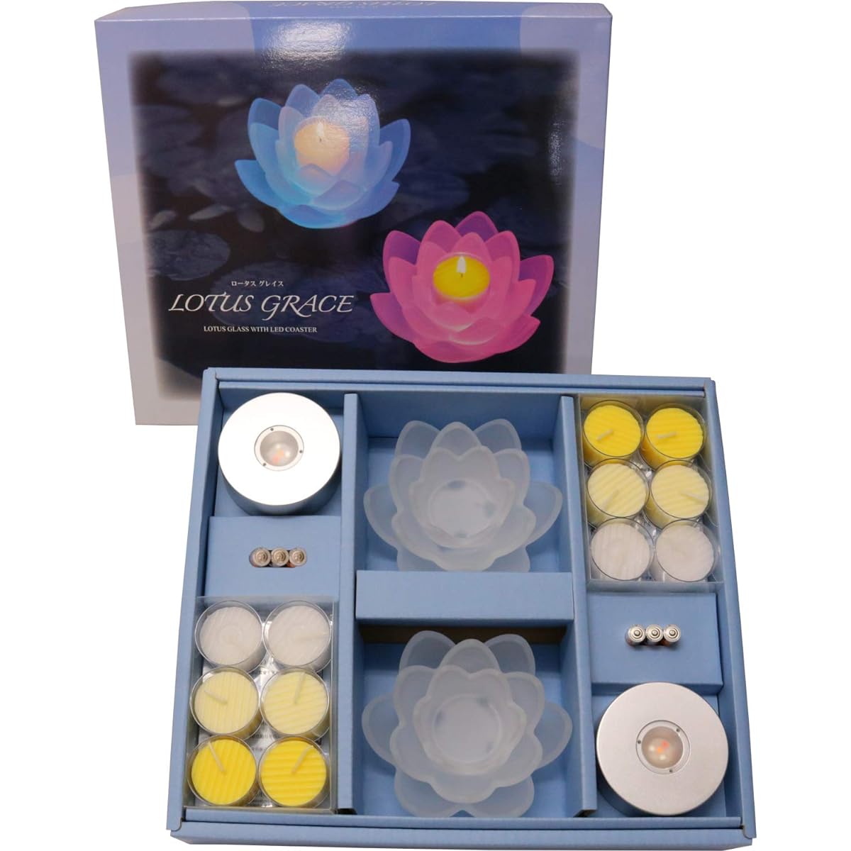 Pegasus Candle LOTUS GRACE: Set of 2 #8314900